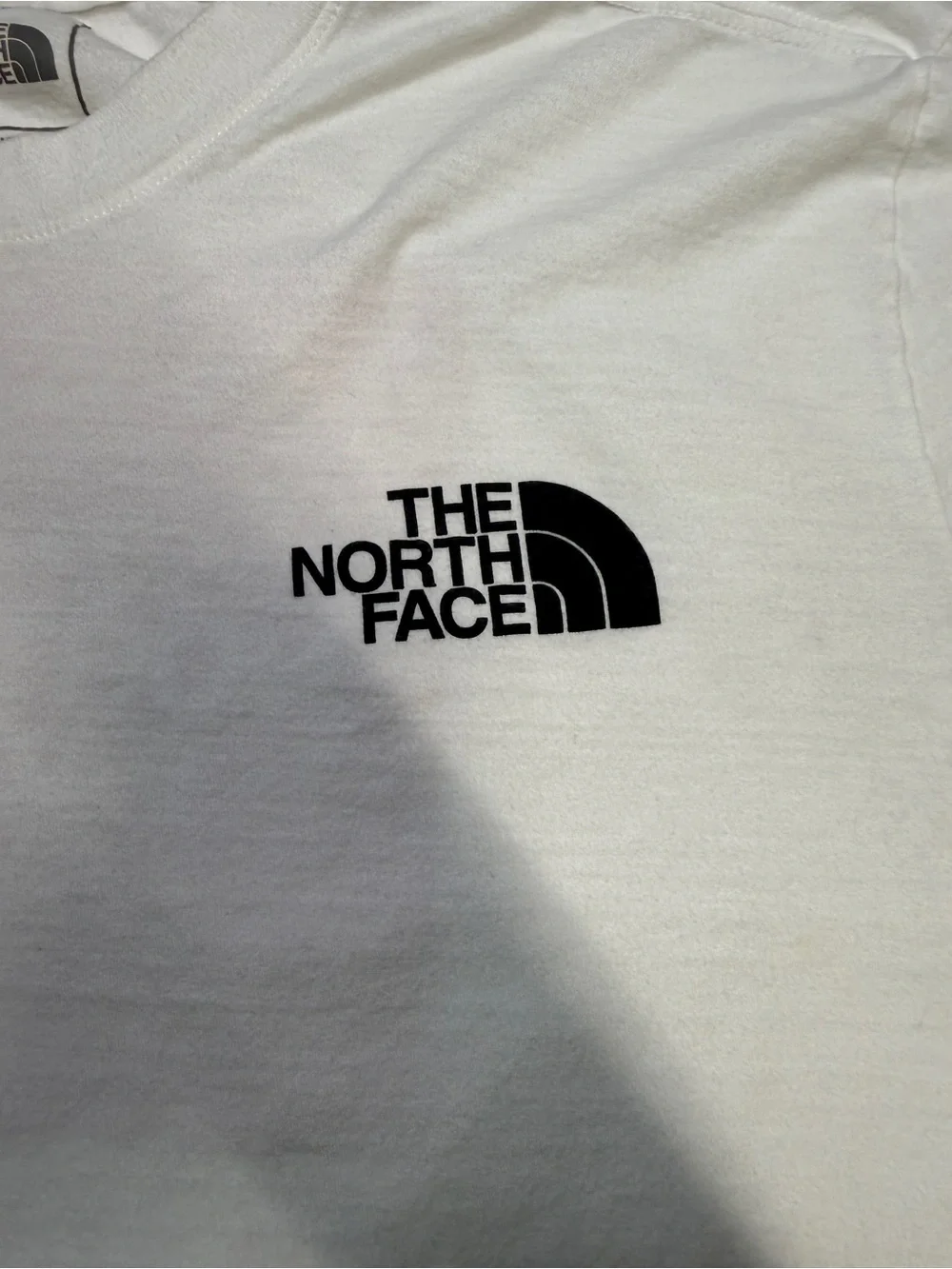 The North Face White Tee with Black Logo
